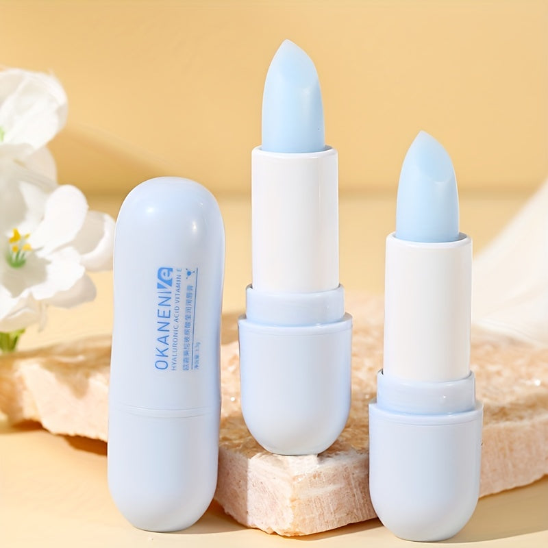 Hyaluronic Acid Moisturizing Lip Balm, Containing Hyaluronic Acid, Vitamin E, And Hydrolyzed Sodium Hyaluronate, Moisturizing And Hydrating, Reducing Lip Lines, And Making Lips Soft And Tender