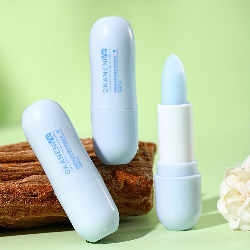 Hyaluronic Acid Moisturizing Lip Balm, Containing Hyaluronic Acid, Vitamin E, And Hydrolyzed Sodium Hyaluronate, Moisturizing And Hydrating, Reducing Lip Lines, And Making Lips Soft And Tender