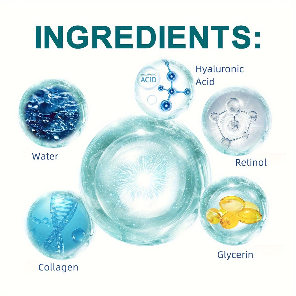 Retinol Moisturizer: Collagen & Hyaluronic Acid Enriched, Vitamins C+E - Hypoallergenic, for Youthful, Hydrated Skin for All 50ml