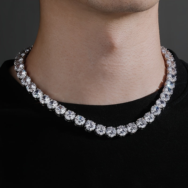 1pc Stylish Chain Necklace For Men, Necklace Accessories Gift, father's day gift