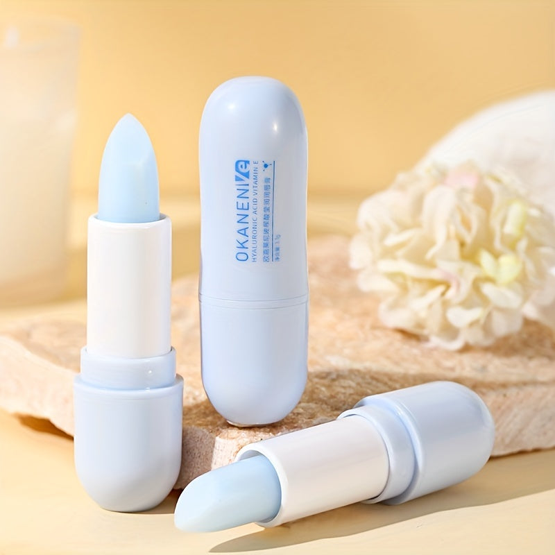 Hyaluronic Acid Moisturizing Lip Balm, Containing Hyaluronic Acid, Vitamin E, And Hydrolyzed Sodium Hyaluronate, Moisturizing And Hydrating, Reducing Lip Lines, And Making Lips Soft And Tender