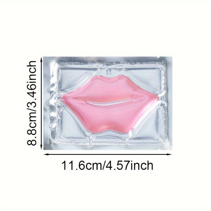 10pcs Hyaluronic acid Pink Lip Mask Patch for Hydrated Lips, Moisturizing And Hydrating counter-Dry Lip Care & & Lip Sleeping & Lip Nourishes & Lip Smoothing Mother Gifts Set Gifts for Women