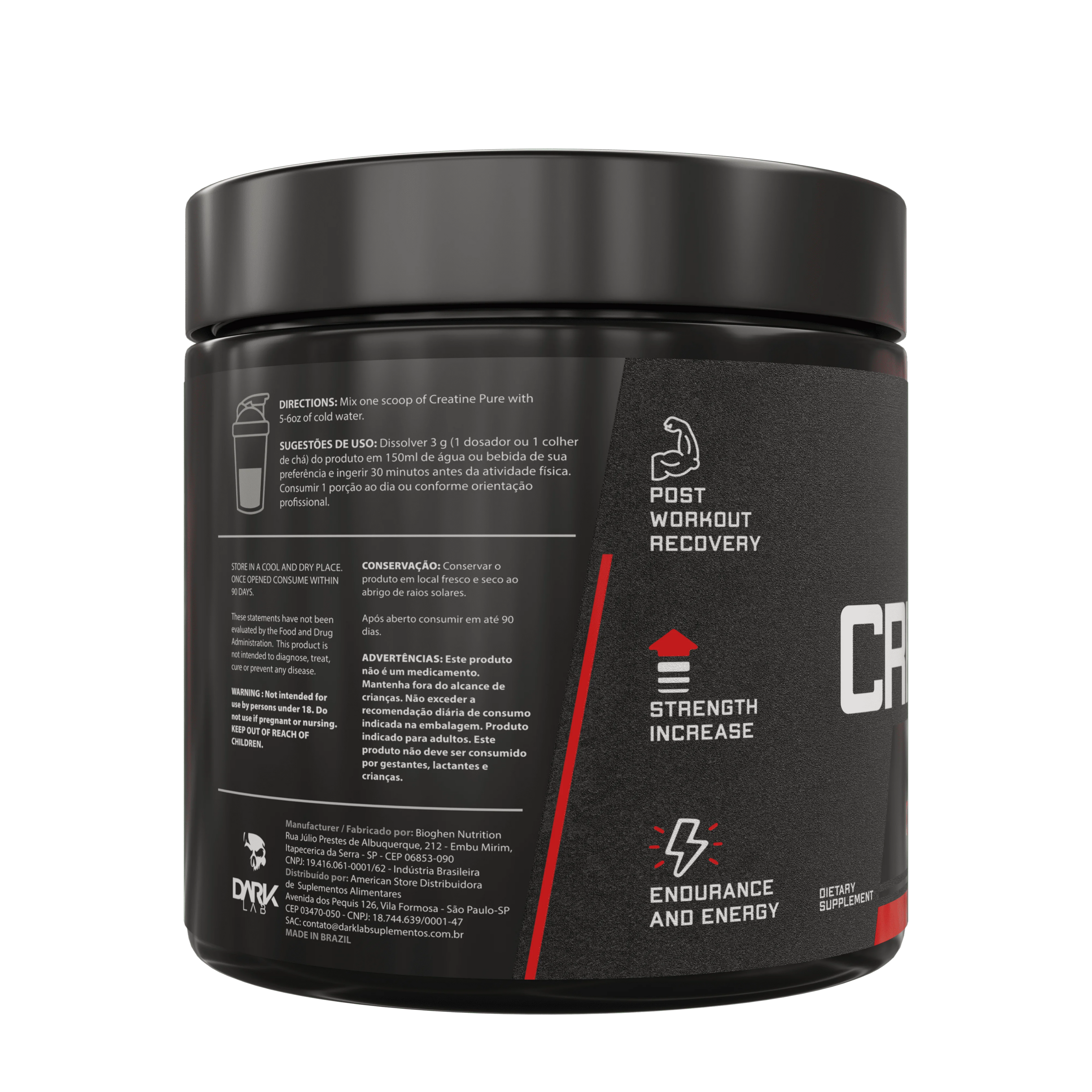 Creatine Pure 100% Monohydrate 150g/300g Dark Lab