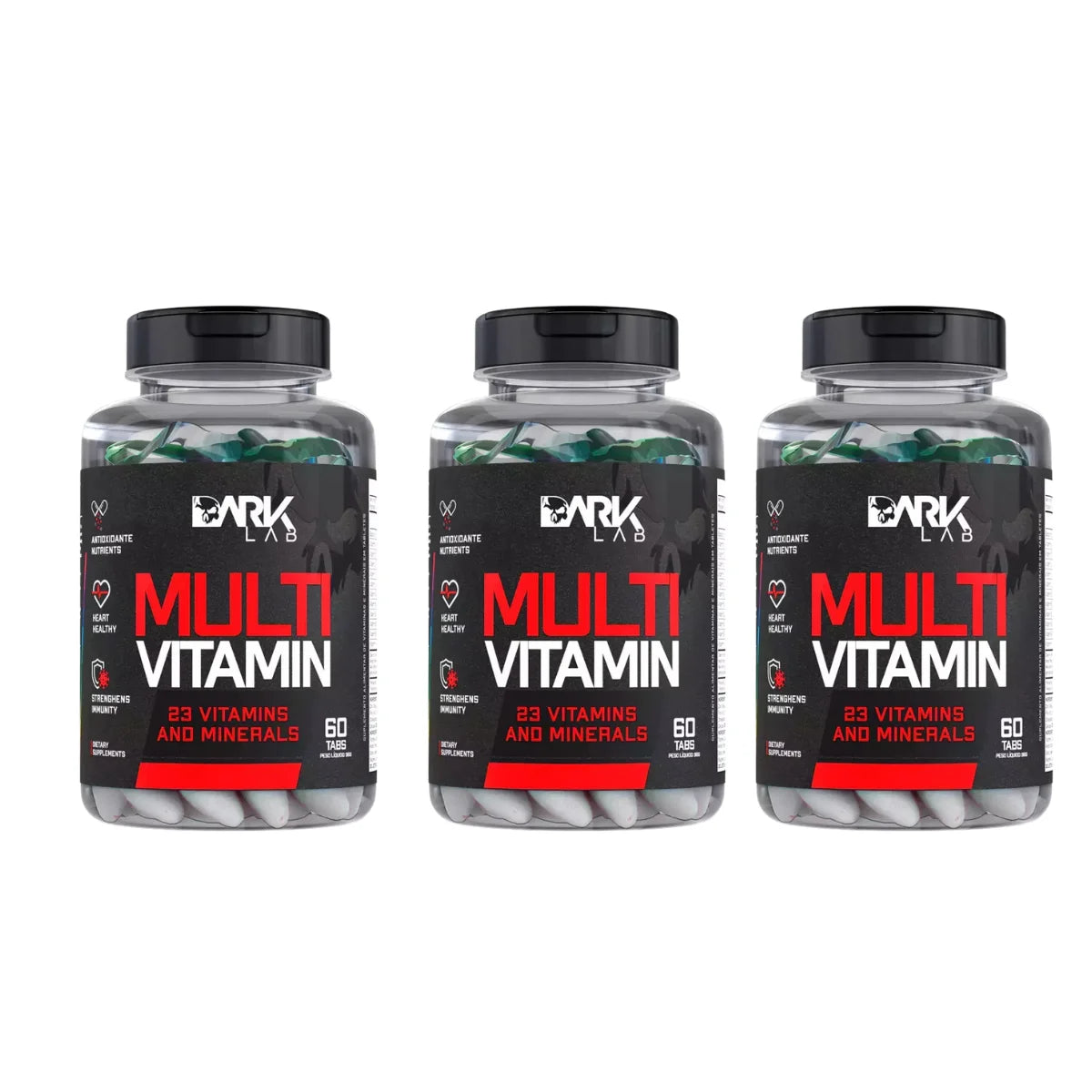 Kit 3 Multivitaminic 60 Capsules-Dark Lab