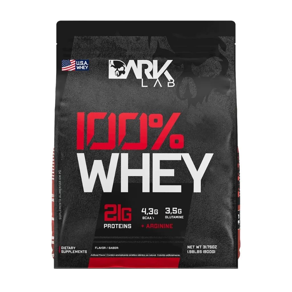 DARK LAB - KIT 100% Whey Refill 900g Dark Mamba Multivitamin 60 Capsules + Premium Cocktail Shakher 700ml - Dark Lab