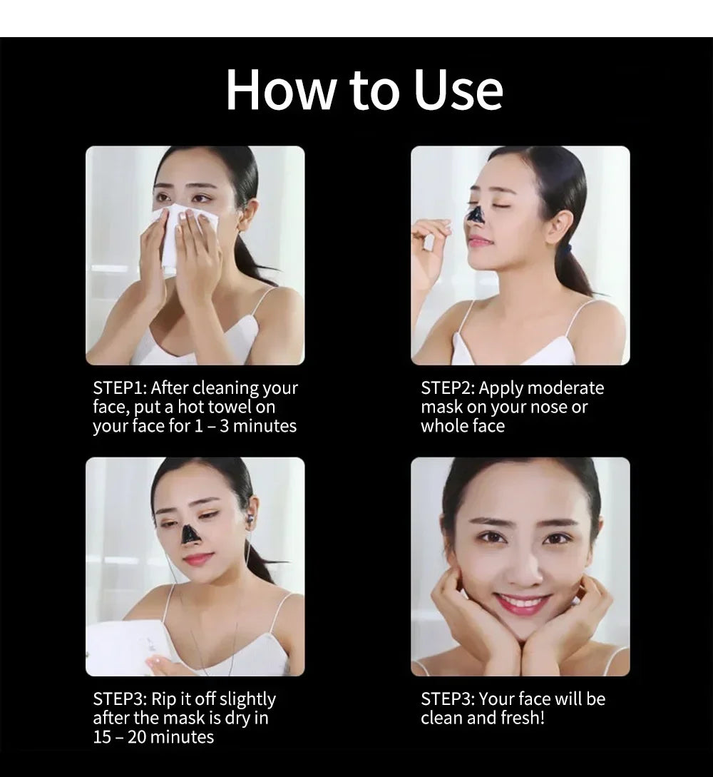 LANBENA Remove Blackhead Mask Shrinking Pore Deep Cleaning Mask Improve Rough Skin Acne Treatment Skin Brighteing Care Beauty