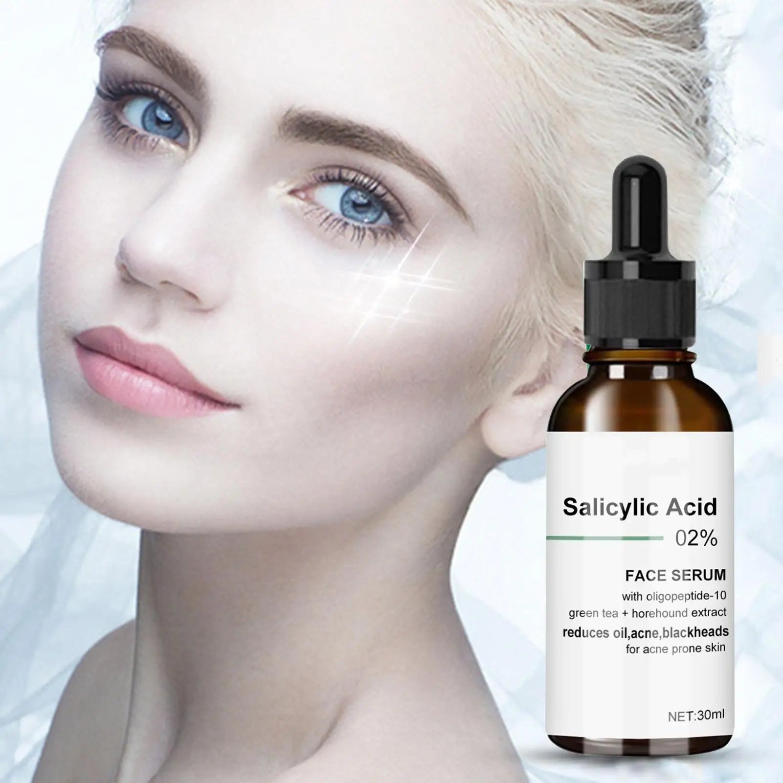 Salicylic Acid Pore Shrink Face Serum Repairs Large Pores Salicylic Acid Essence Anti-wrinkle Facial Serum Oil Control face Care
