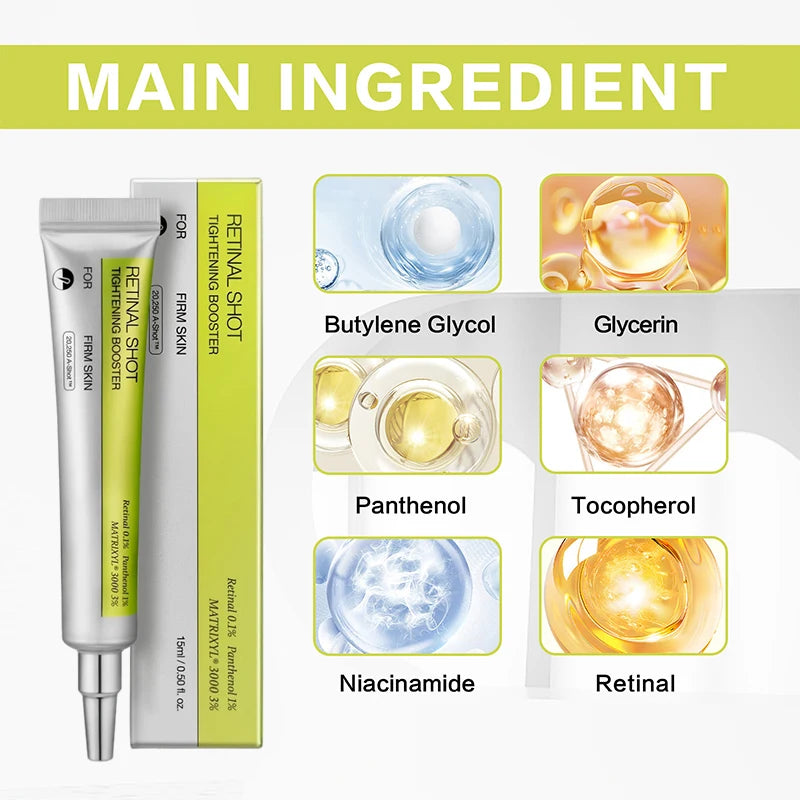 Korean Retinol Moisturizing Essence Anti-aging Lighten Dark Circles Wrinkles Eye Cream Firming Brighten Skin Vitamin C Essence