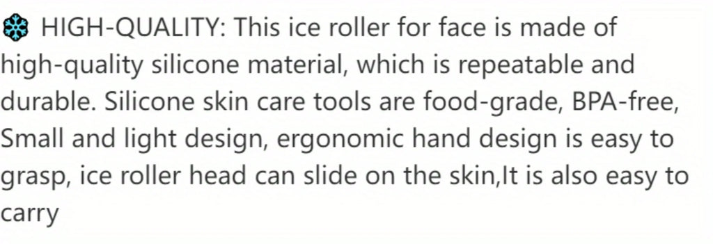 Ice Facial Roller Skin Care Beauty Lifting Contouring Tools Ice Cube Trays Ice Globe Balls Face Massager Skin Care Tool