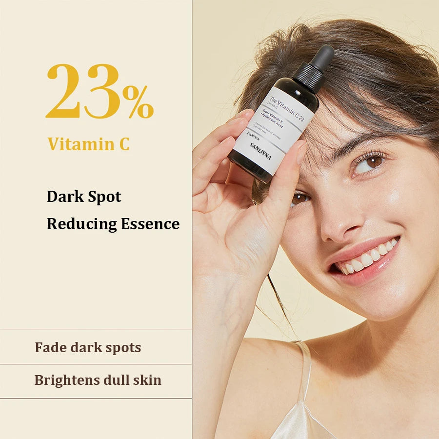 23% Vitamin C Face Serum for Dark Spot Removal and Skin Brightening, Anti-Aging Face Serum, Whitening Formula, Glass Skin Care