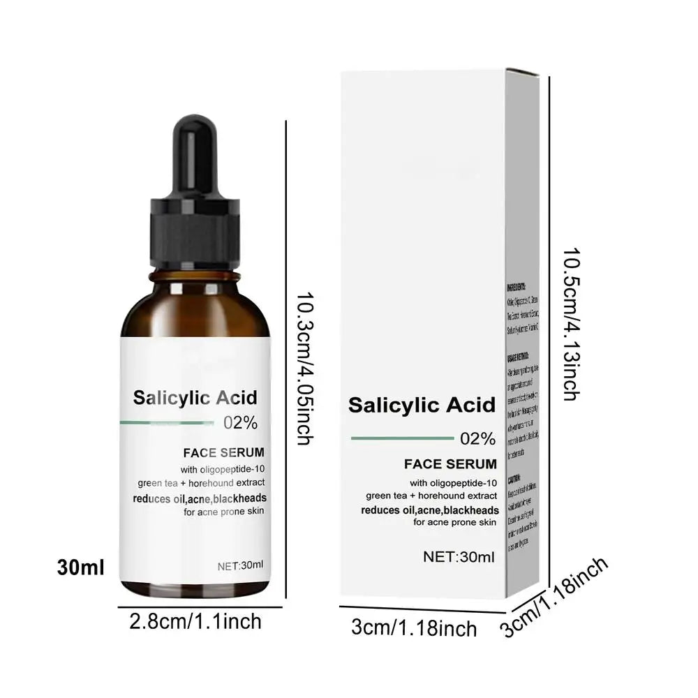 Salicylic Acid Pore Shrink Face Serum Repairs Large Pores Salicylic Acid Essence Anti-wrinkle Facial Serum Oil Control face Care