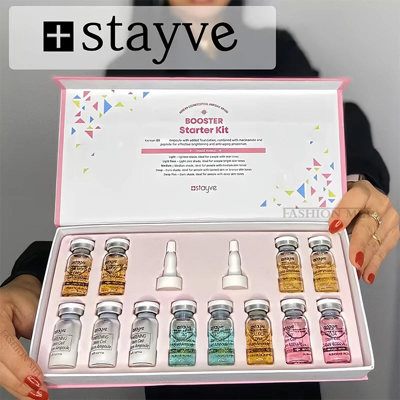 Korea Original Stayve BB Cream Glow Beginner Starter Kit Niacinamide/Peptide Face Skin Care Serum Essence