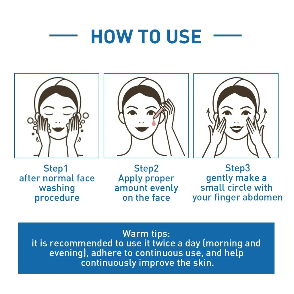 B5 Hyaluronic Acid Serum Facial Anti A-ging W-rinkle Lift Firming Fine Lines Lightening Dark Circle Skin Brightening Hyalu Serum