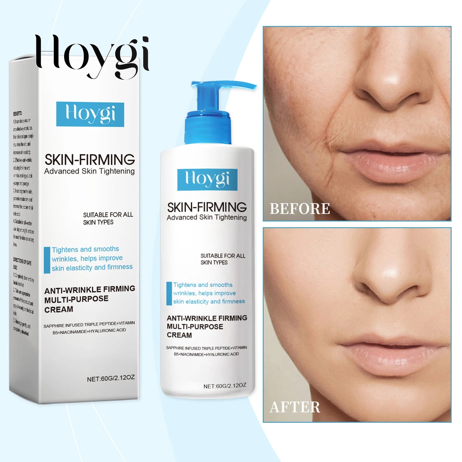 Hoygi Collagen Firming Skin Serum Tightens and Lifts Elasticity Boosting Formula Lightweight Fast Absorbing for All Skin Types