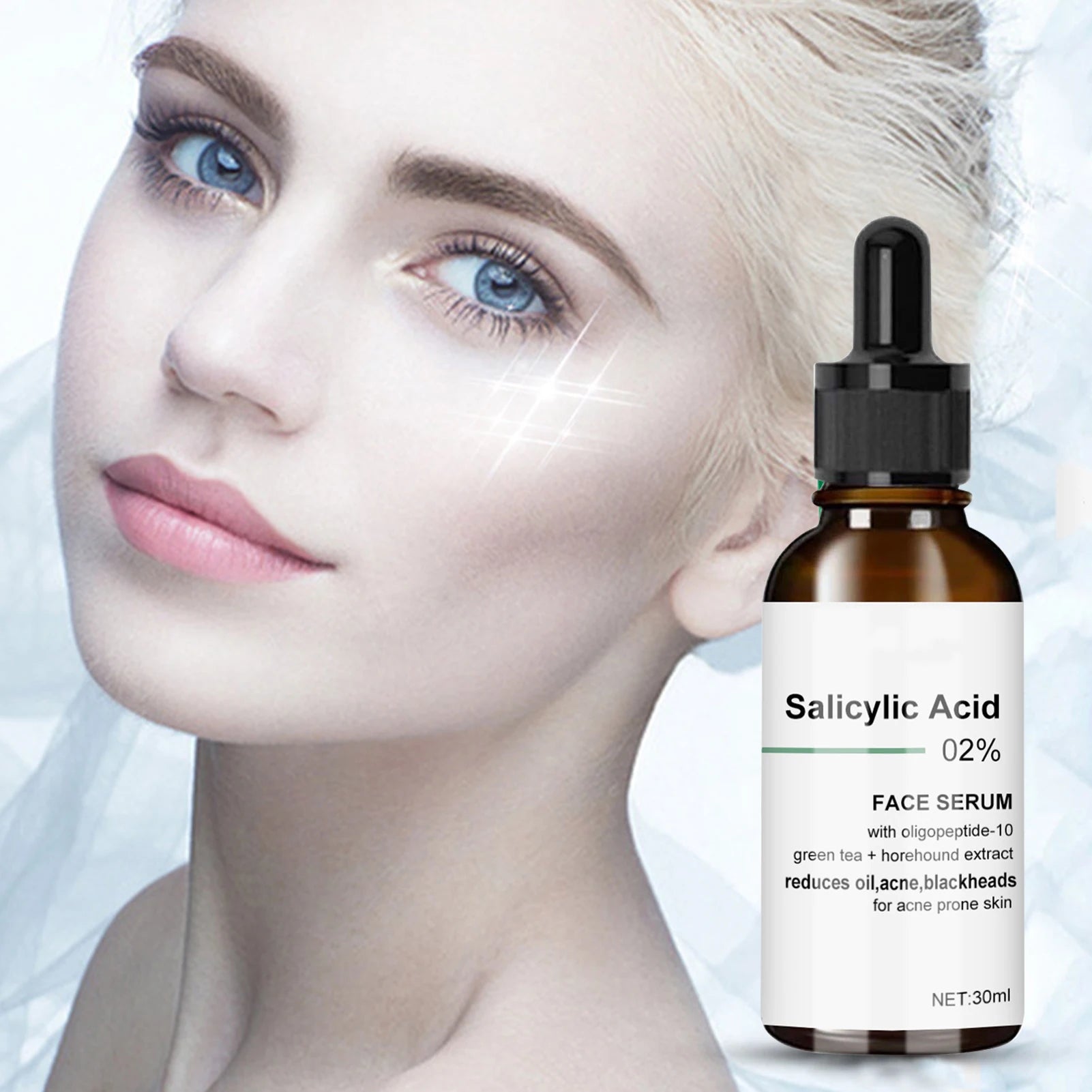Salicylic Acid Pore Shrink Face Serum Repairs Large Pores Salicylic Acid Essence Anti-wrinkle Facial Serum Oil Control face Care