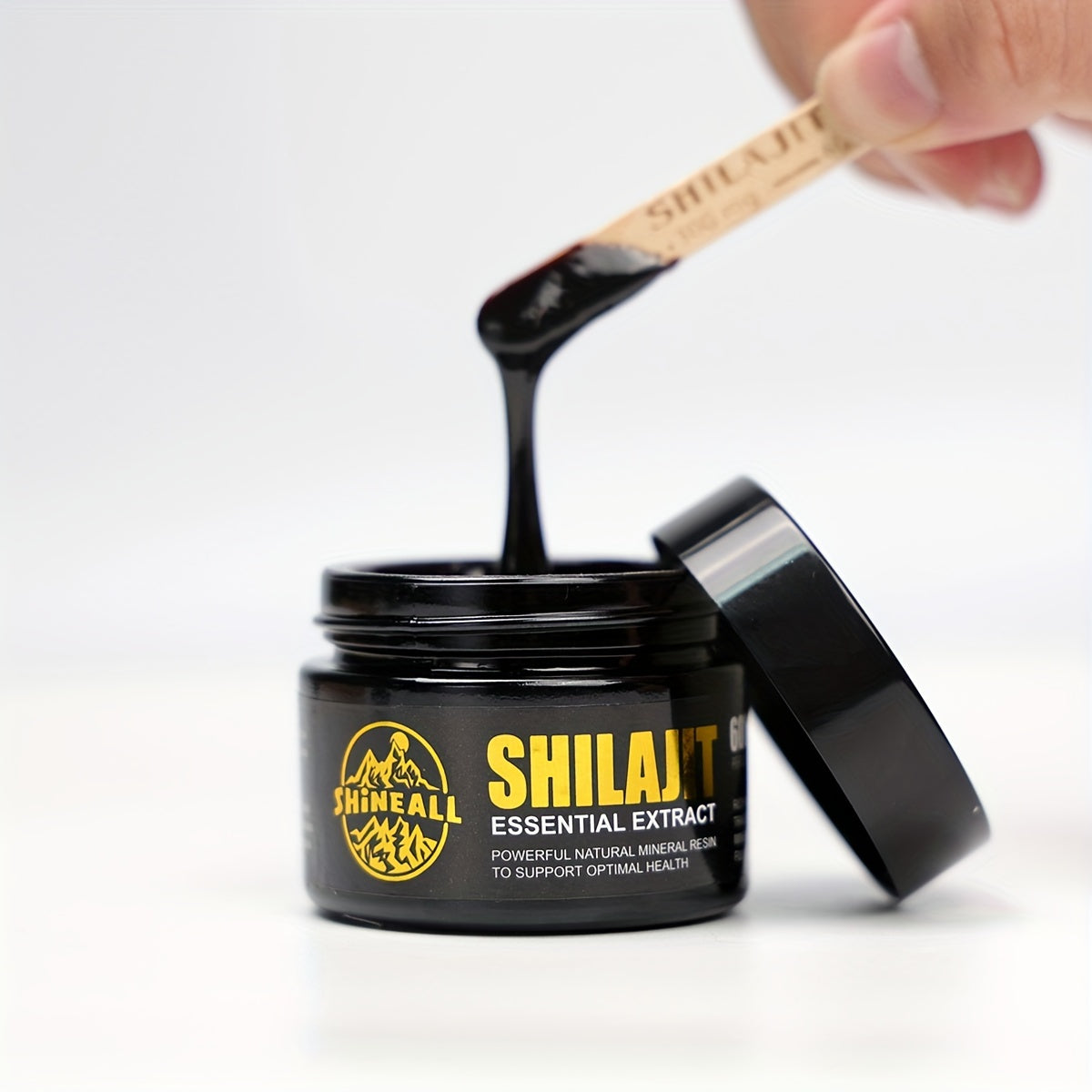 1btl/1.76oz, Pure Himalayan Shilajit Resin, Natural Shilajit Resin With 85+ Trace Minerals, 75%+ Fulvic Acid For Energy Boost, Golden Grade Pure Shilajit For Men And Women For Energy And Overall Health