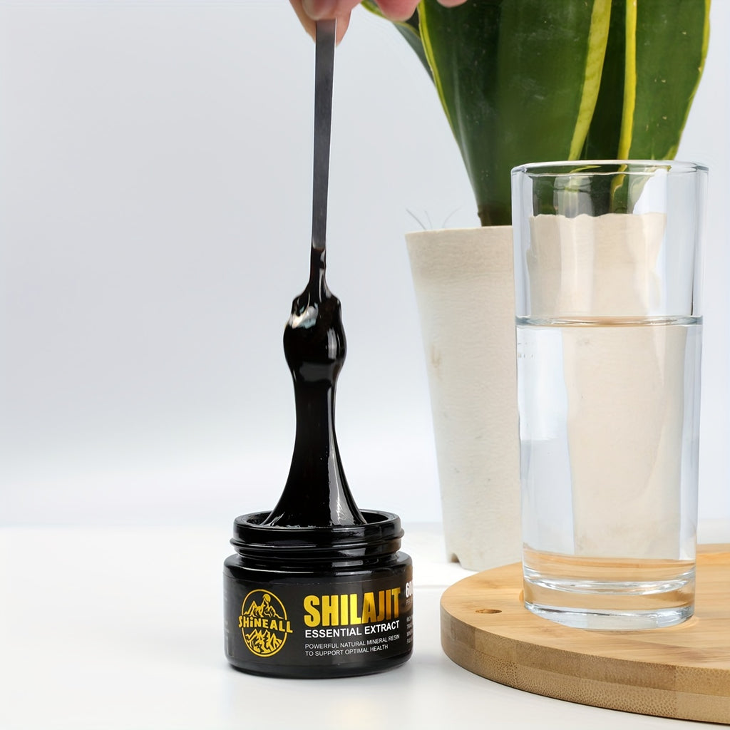 1btl/1.76oz, Pure Himalayan Shilajit Resin, Natural Shilajit Resin With 85+ Trace Minerals, 75%+ Fulvic Acid For Energy Boost, Golden Grade Pure Shilajit For Men And Women For Energy And Overall Health