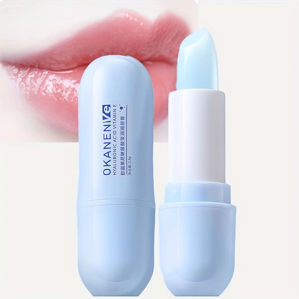 Hyaluronic Acid Moisturizing Lip Balm, Containing Hyaluronic Acid, Vitamin E, And Hydrolyzed Sodium Hyaluronate, Moisturizing And Hydrating, Reducing Lip Lines, And Making Lips Soft And Tender