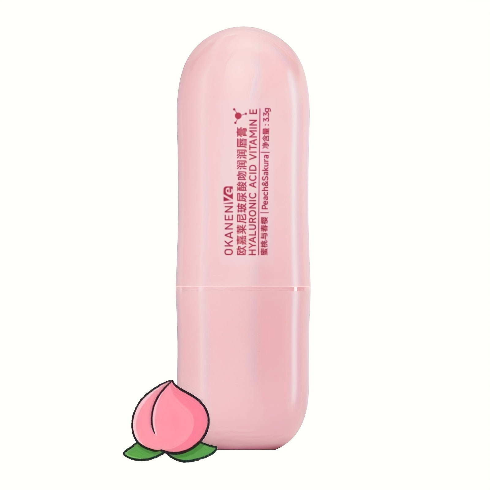 Hyaluronic Acid Moisturizing Lip Balm, Containing Hyaluronic Acid, Vitamin E, And Hydrolyzed Sodium Hyaluronate, Moisturizing And Hydrating, Reducing Lip Lines, And Making Lips Soft And Tender