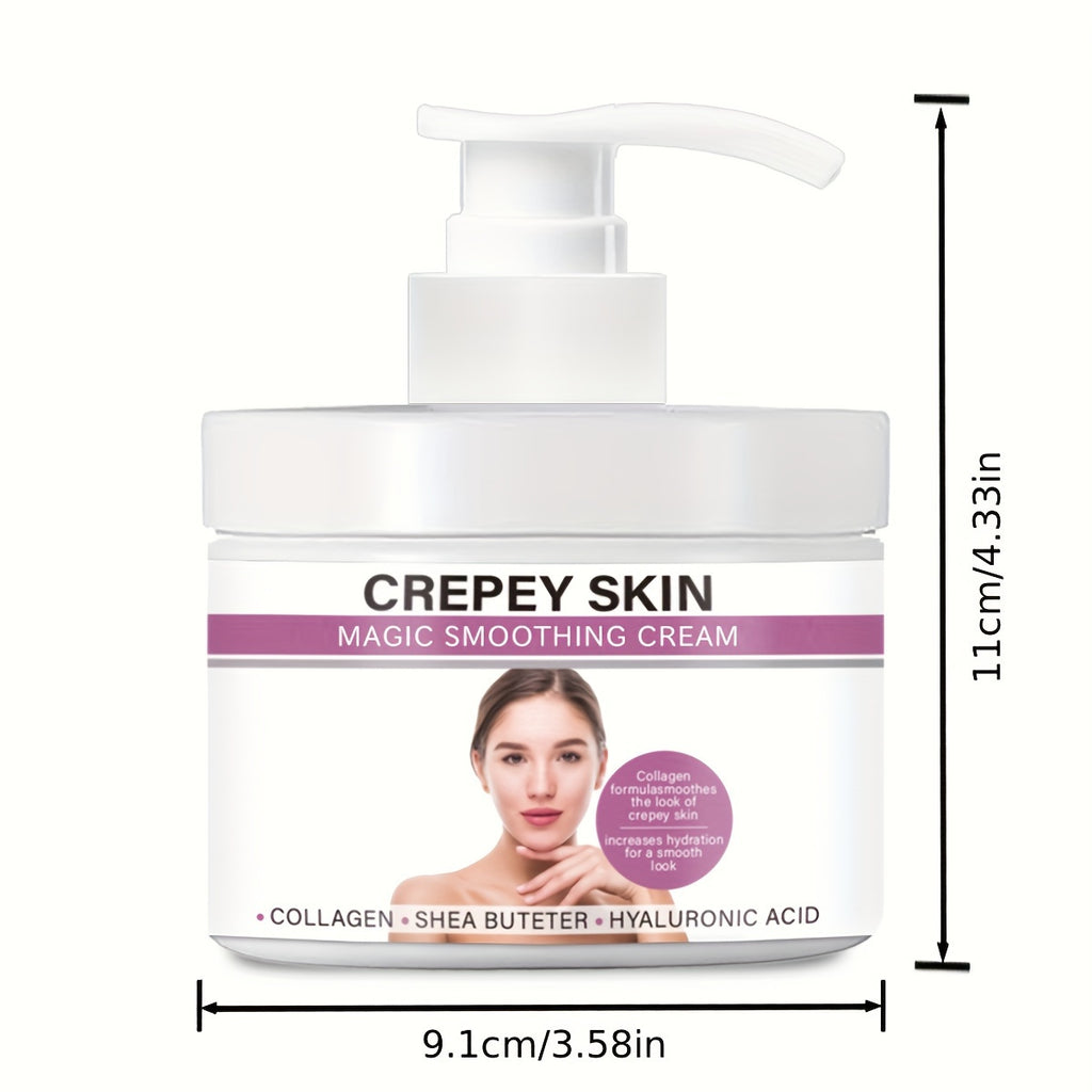 300g Avocado Crepey Skin Care Cream Wrinkle Smoothing Lotion  Contains Collagen & Hyaluronic Acid To Improve Elasticity & Sagging Skin Body Skin Care Products For Face, Arms, Neck, Hand, Feet & Body With Plant Squalane