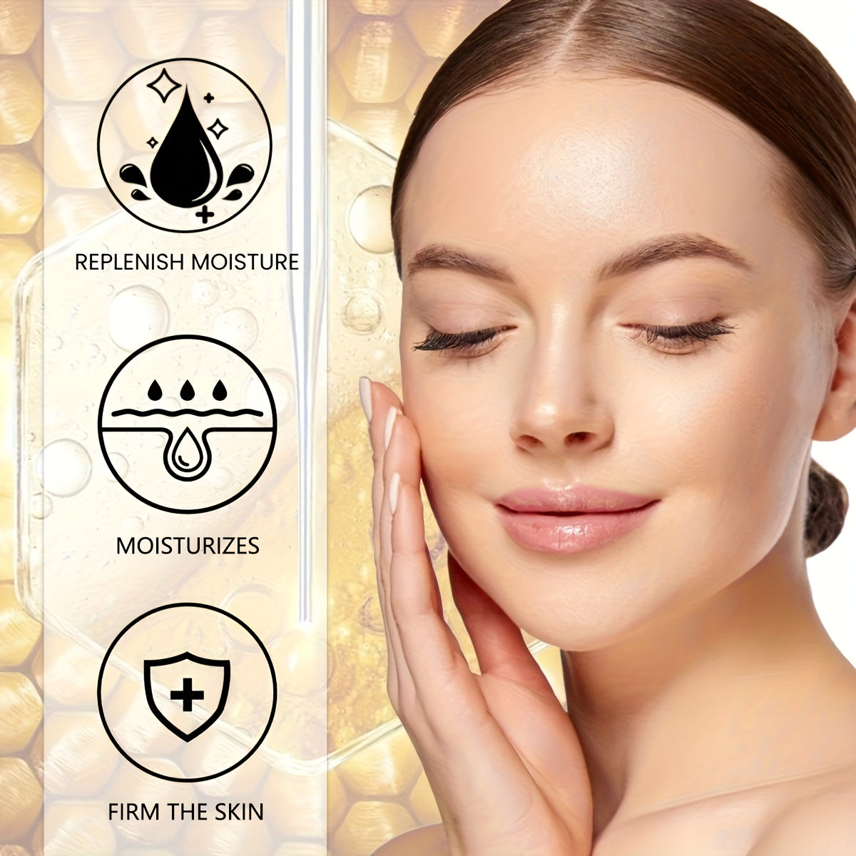 5ml/15ml/30ml/50ml LovelySm C Professional Facial Serum, Vitamin C, Vitamin E and Hyaluronic Acid, Moisturizing, Nourishing, Hydrating, Alcohol-Free, for All Skin Type